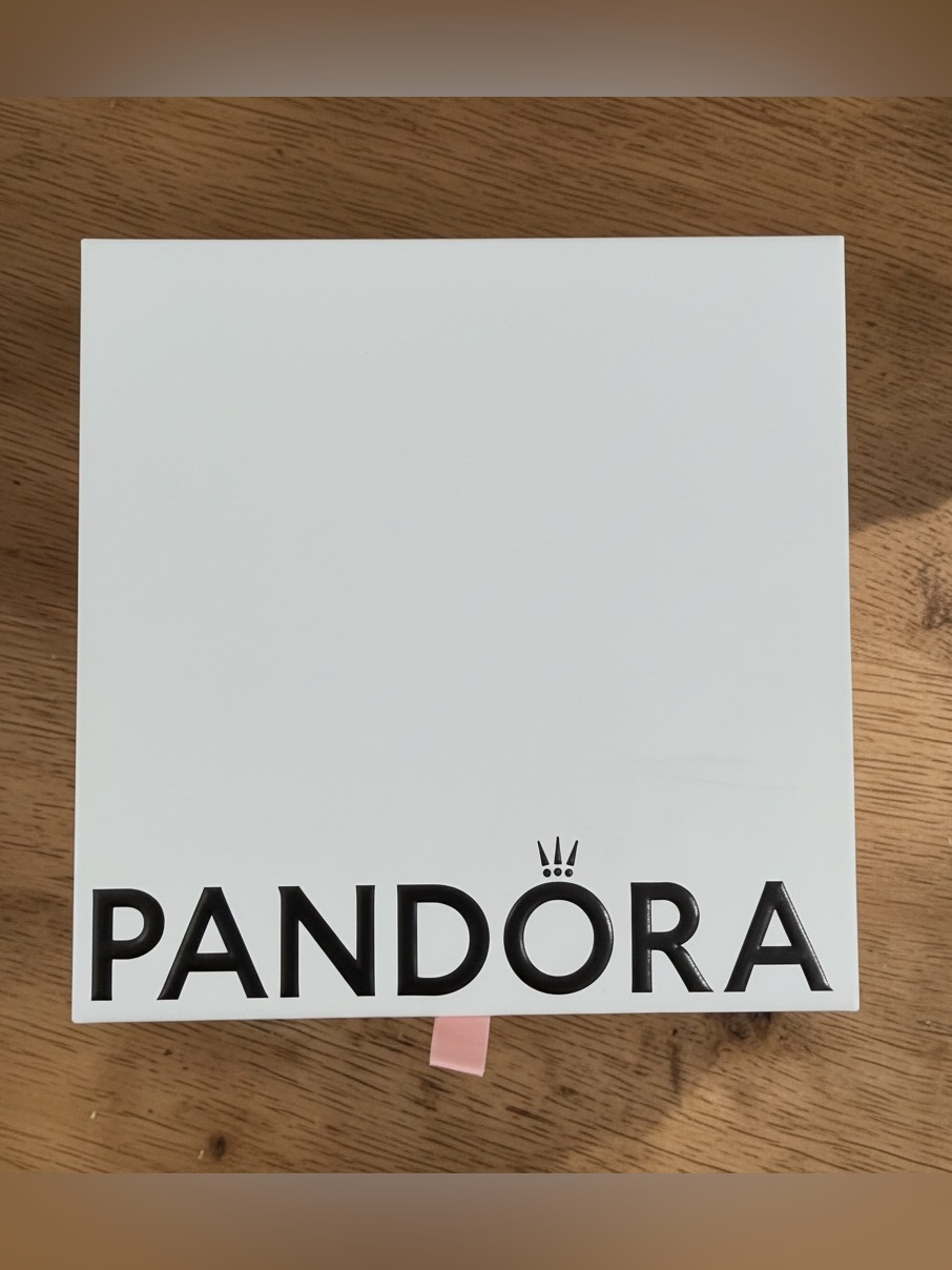 Pandora Empty Gift Box 6x6 Jewelry Presentation Box W Velvet Insert